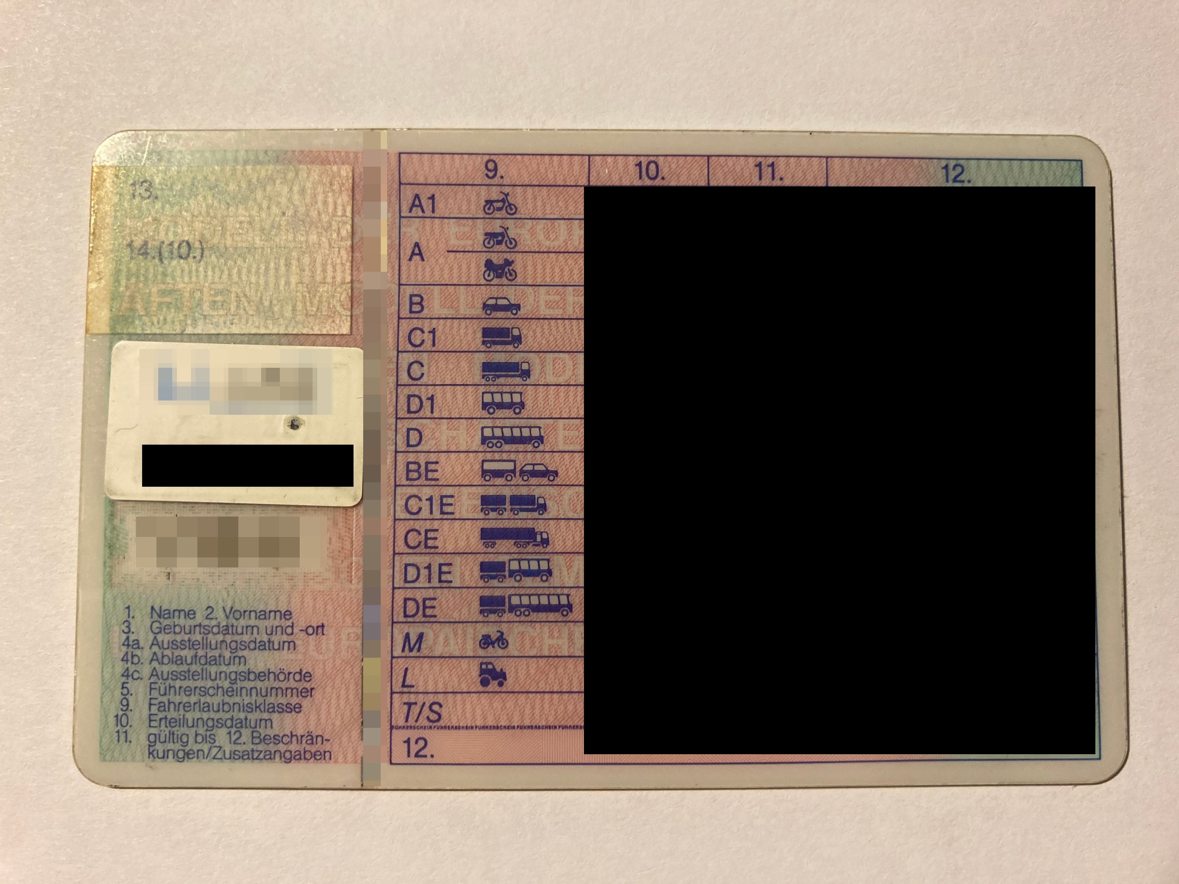 RFID-Sticker on license